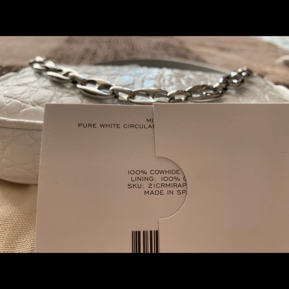 By Far Mini Rachel Bag White Croc - Picture 2 of 3